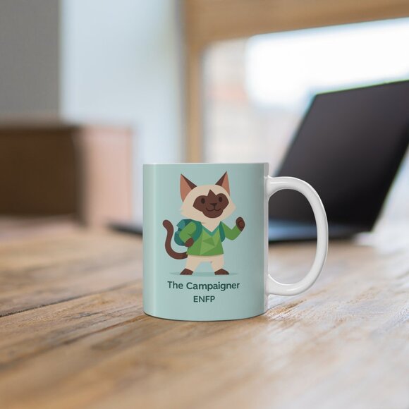 MBTI ENFP Cat Mugs - Picture 1 of 6
